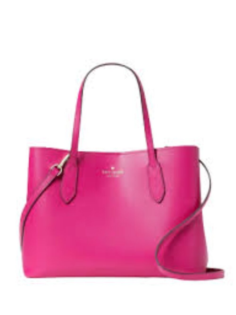 Euc Kate Spade NY Harper Magenta Leather Shoulder Bag Purse